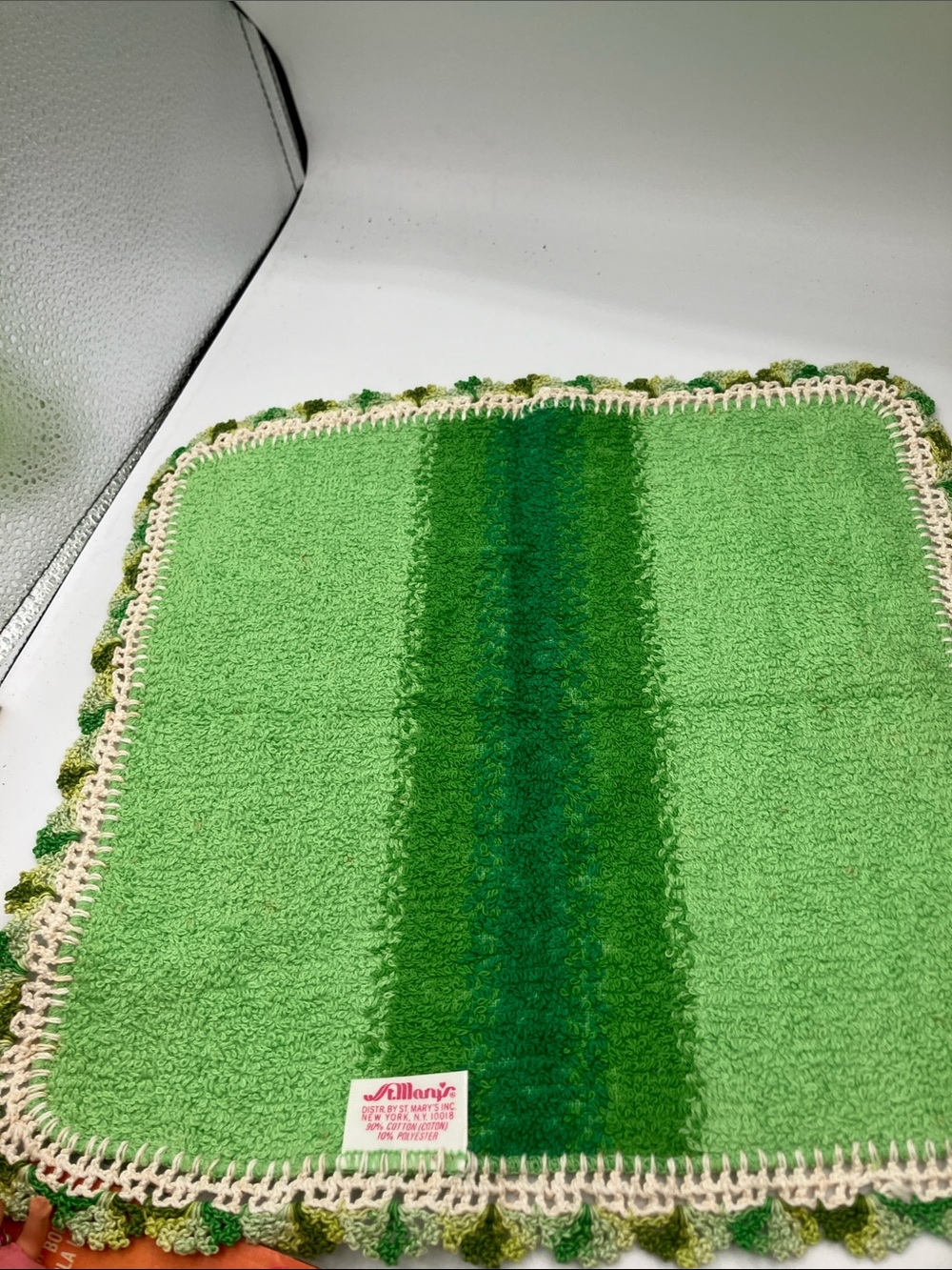 St. Mary’s Crochet-Edge Wash Cloth